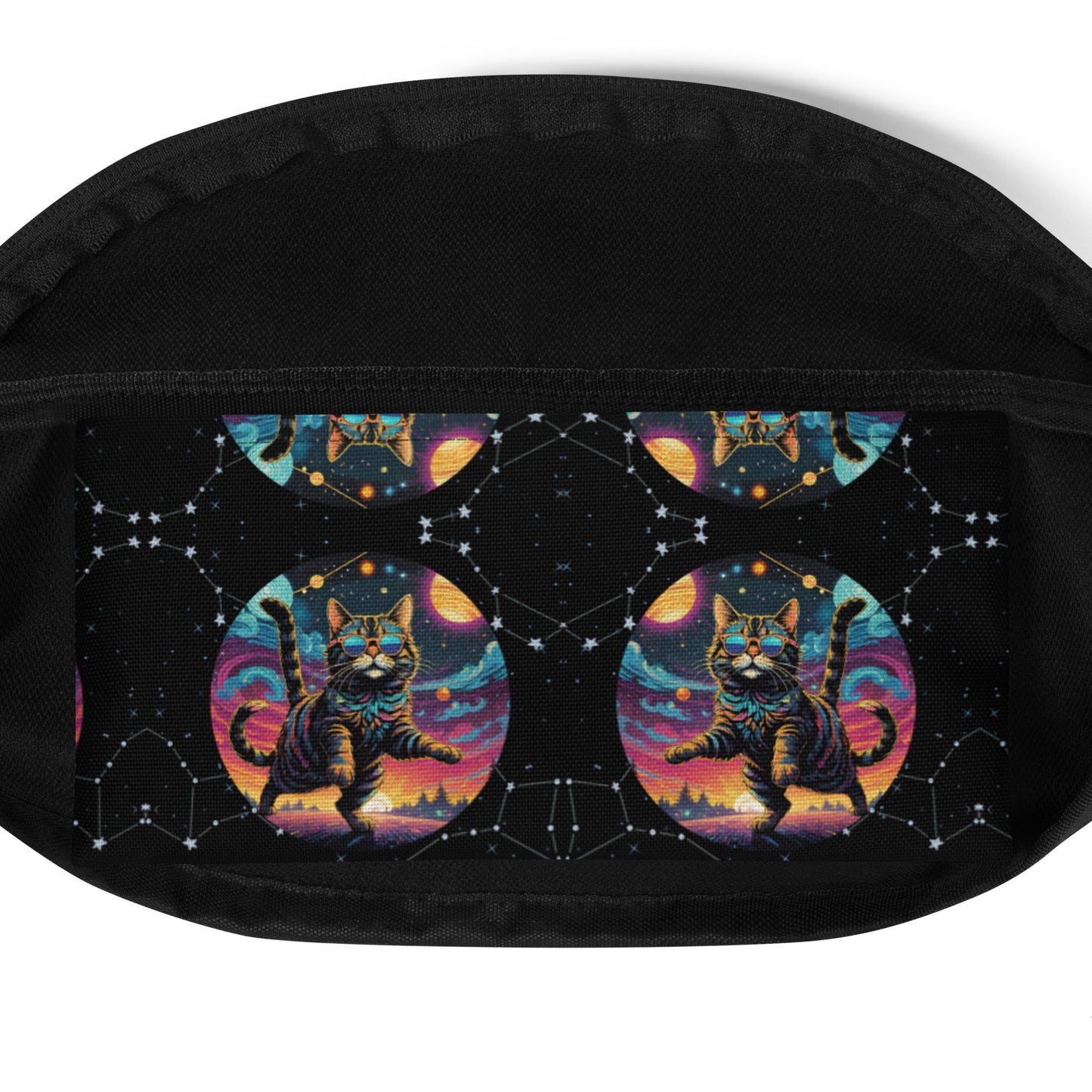 Intergalactic Rave Cats Fanny Pack