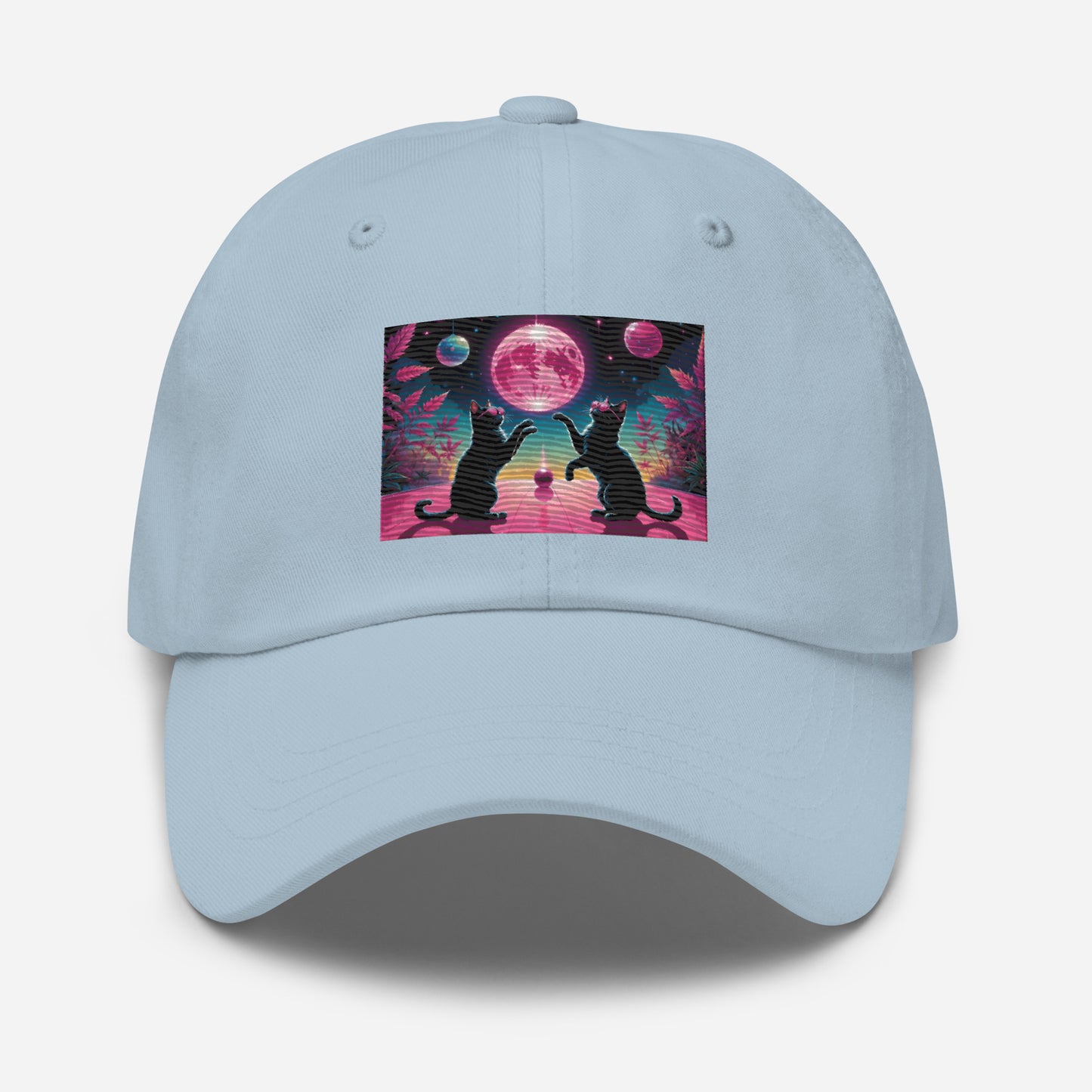 Pink Disco Cats Hat