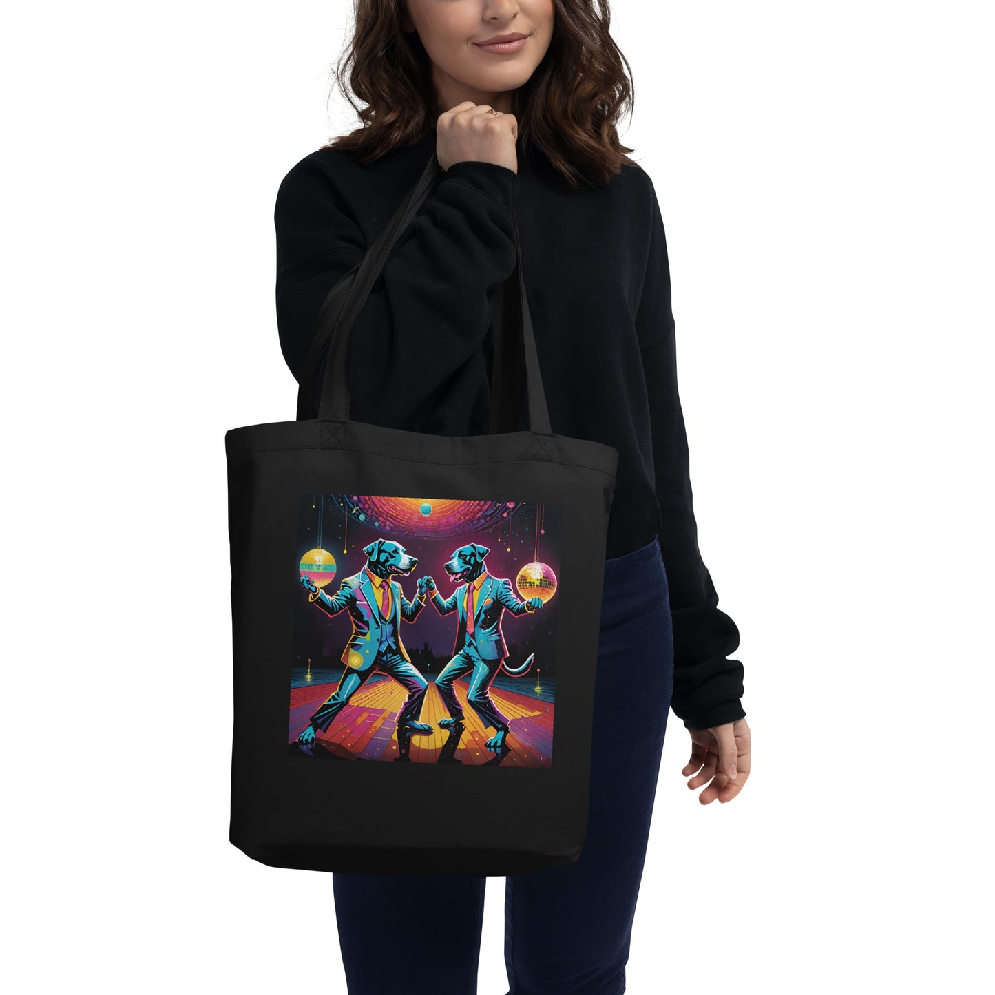 Two Disco Dogs Eco Tote Bag