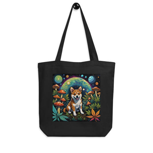 Corgi Dog Eco Tote Bag (printed on one side)