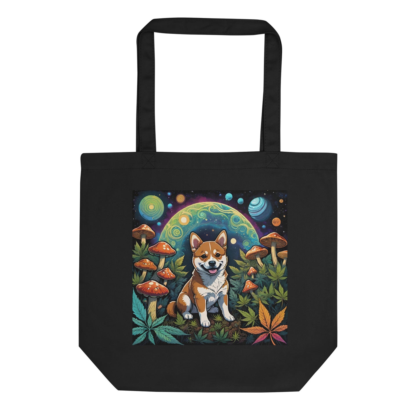 Corgi Dog Eco Tote Bag (printed on one side)