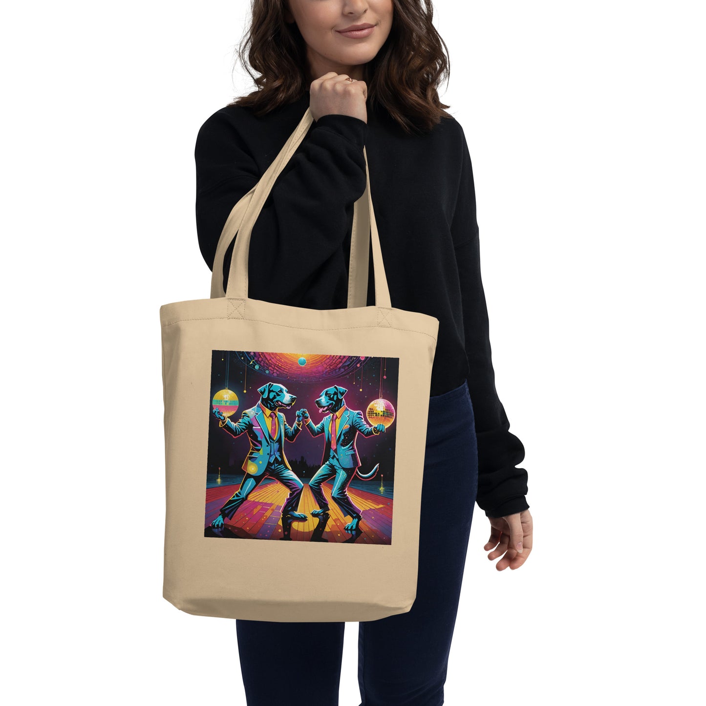 Two Disco Dogs Eco Tote Bag