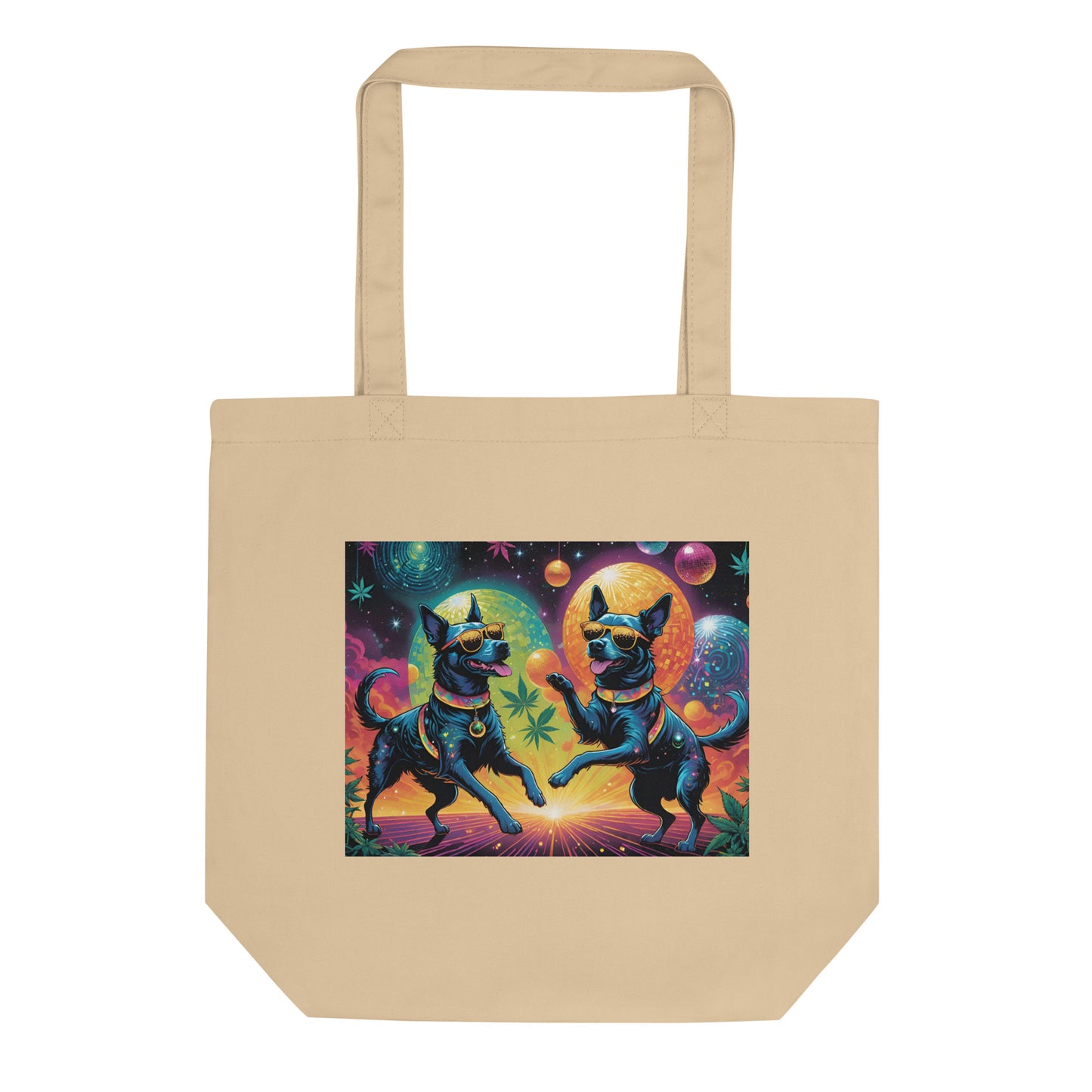 Disco Dogs Eco Tote Bag (printed on one side)