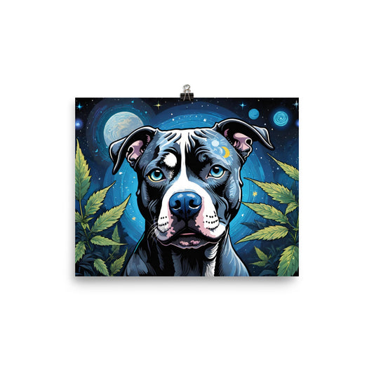 Silver Bulldog Poster (8″×10″)