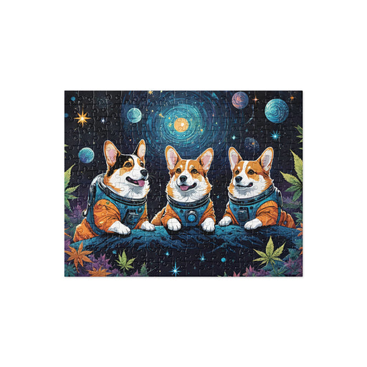 Intergalactic Space Corgis Dogs Puzzle