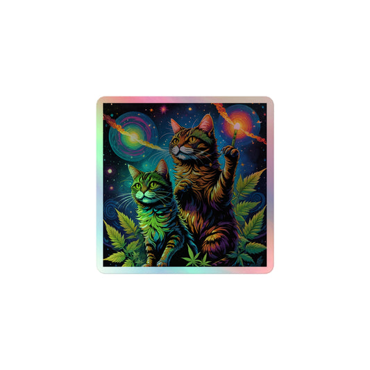 Holographic Cat Sticker