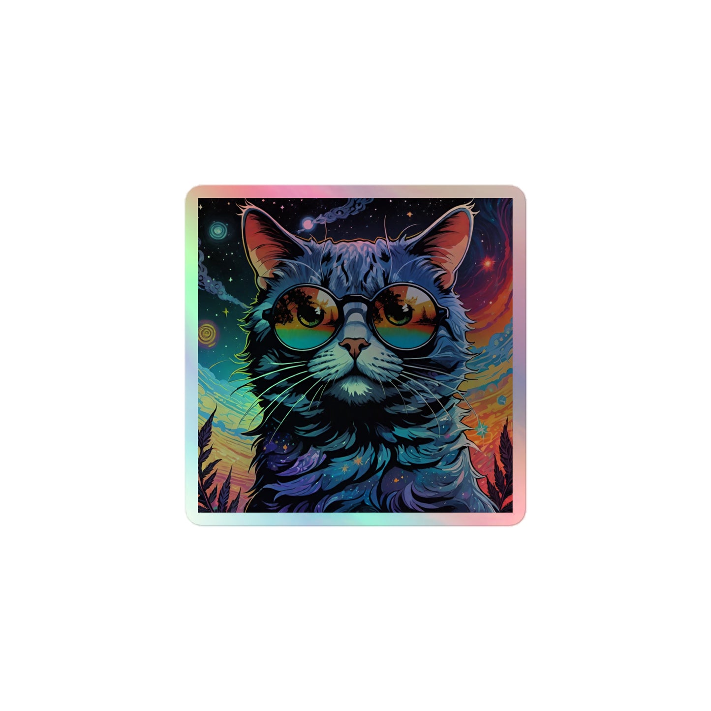 Holographic Cat Sticker