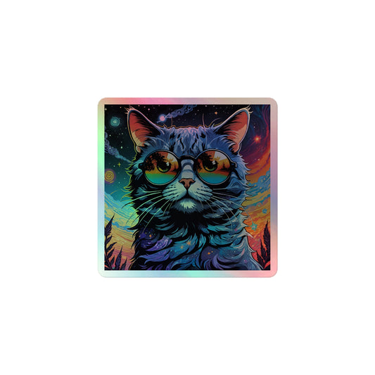 Holographic Cat Sticker