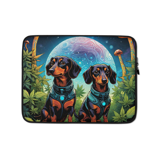 Space Dachshund Dogs Laptop Sleeve