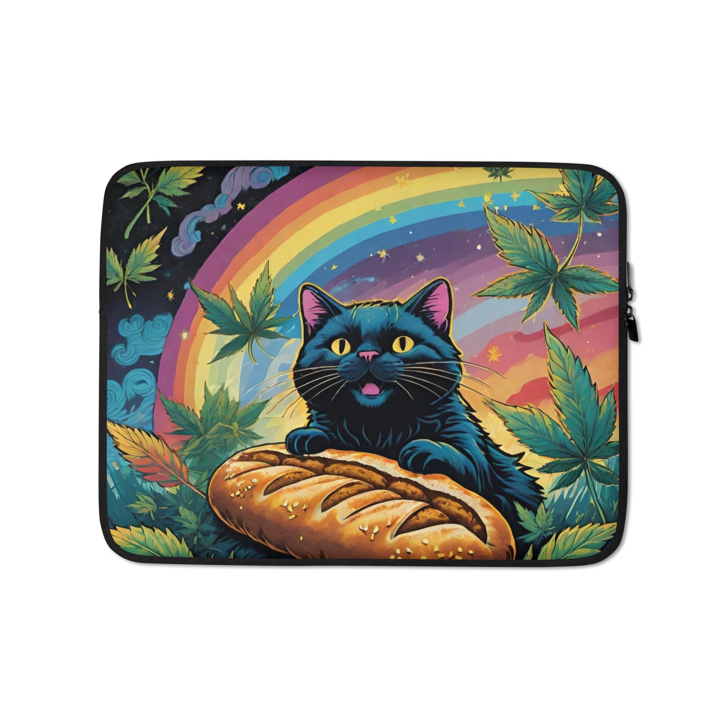 Rainbow Bread Cat Laptop Sleeve