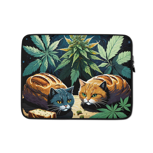 Marijuana Bread Loaf Cats Laptop Sleeve