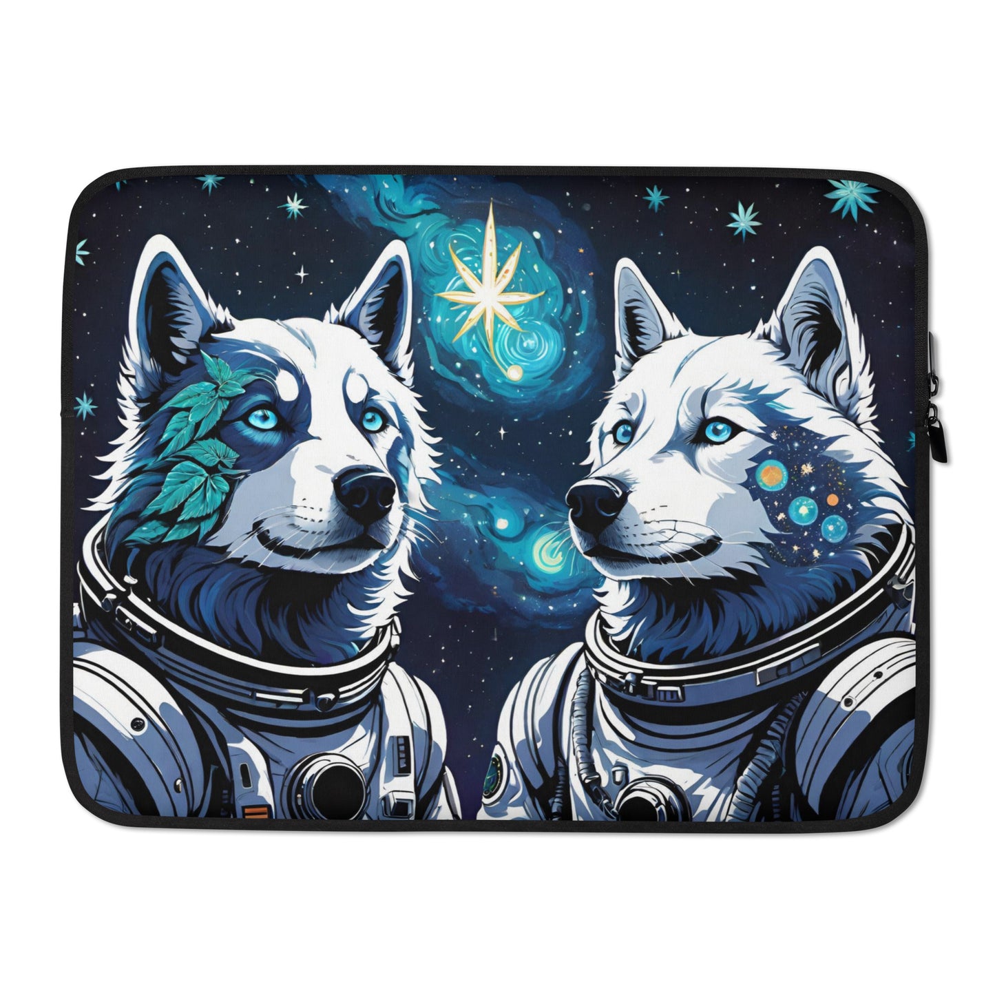 Intergalactic Husky Dog Laptop Sleeve