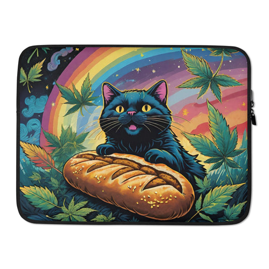 Rainbow Bread Cat Laptop Sleeve