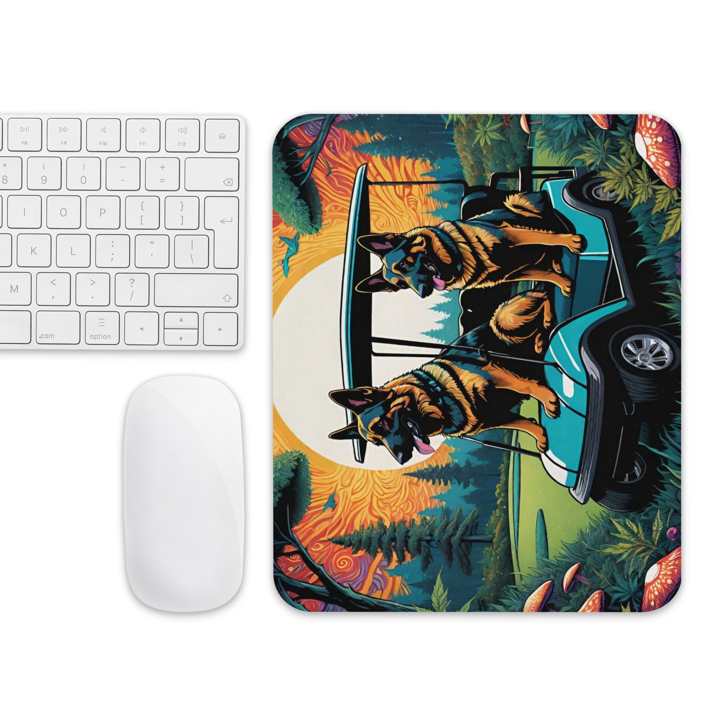 German Shephard Golf Dogs Mouse Pad