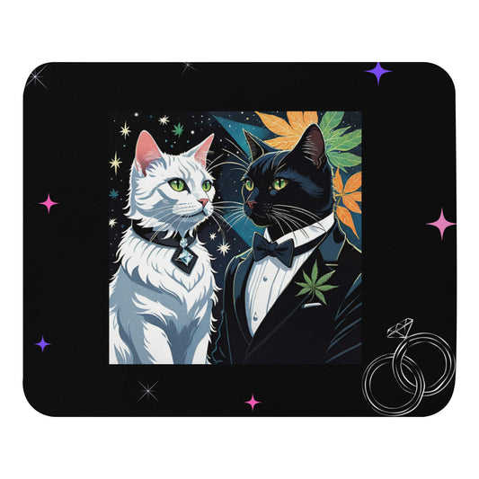 Weddings Cats Mouse Pad