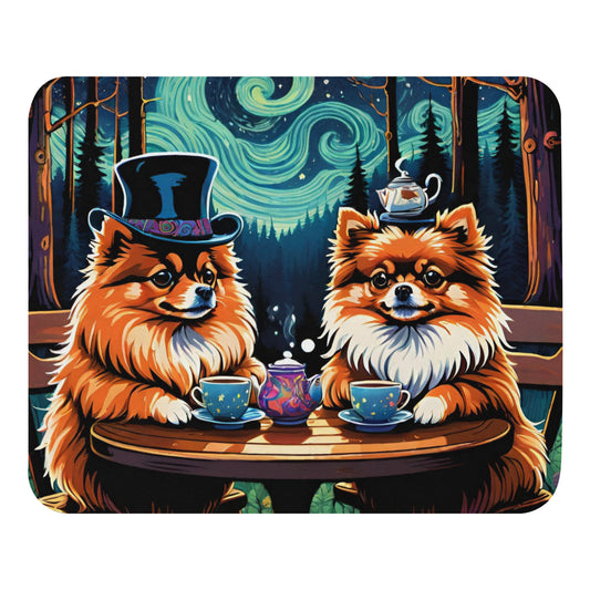 Teacups Pomeranian Dogs Mouse Pad