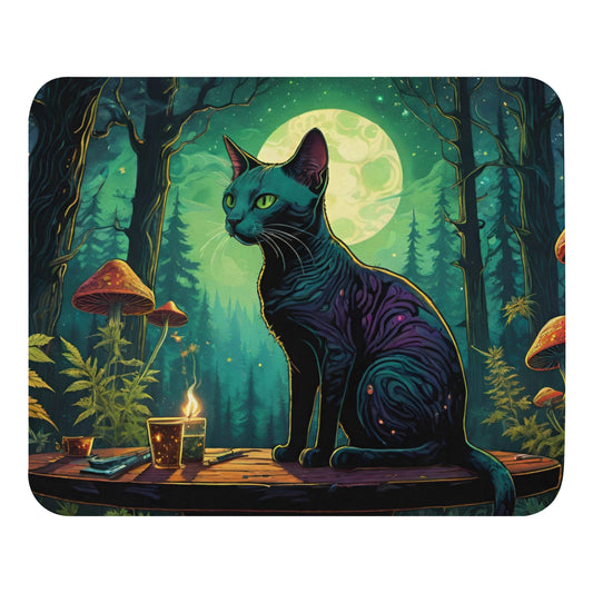 Hairless Cat in a Forest Mouse Pad