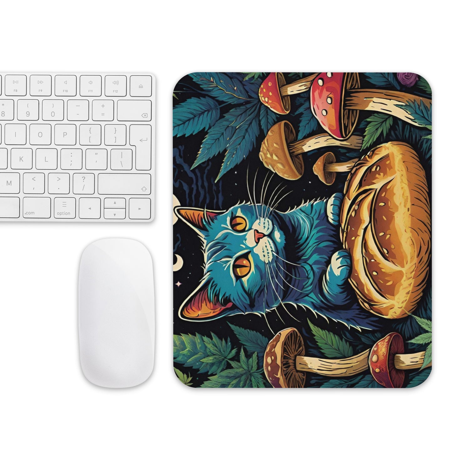 Trippy Baker Cat Mouse Pad