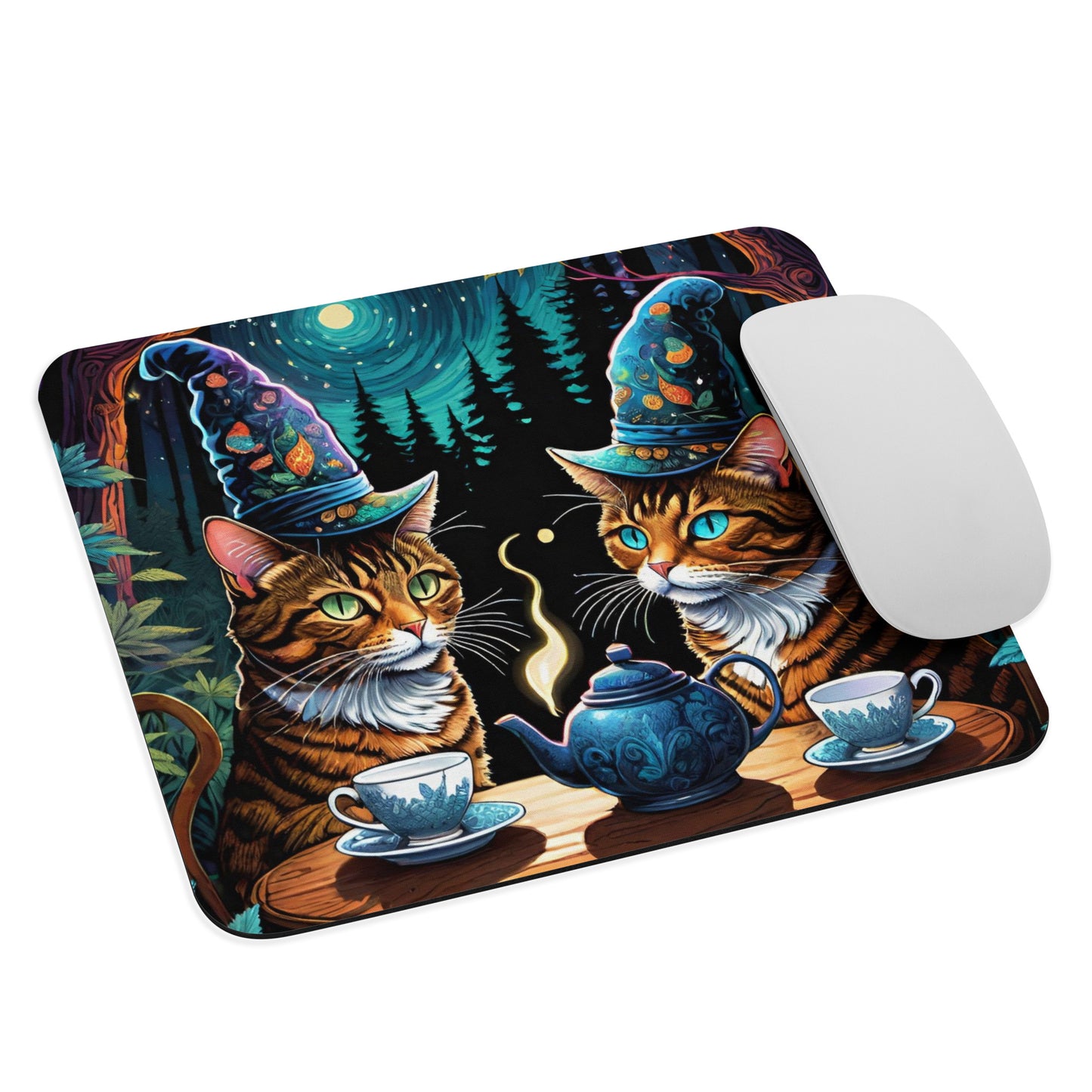 Tea Party Cats Mouse Pad