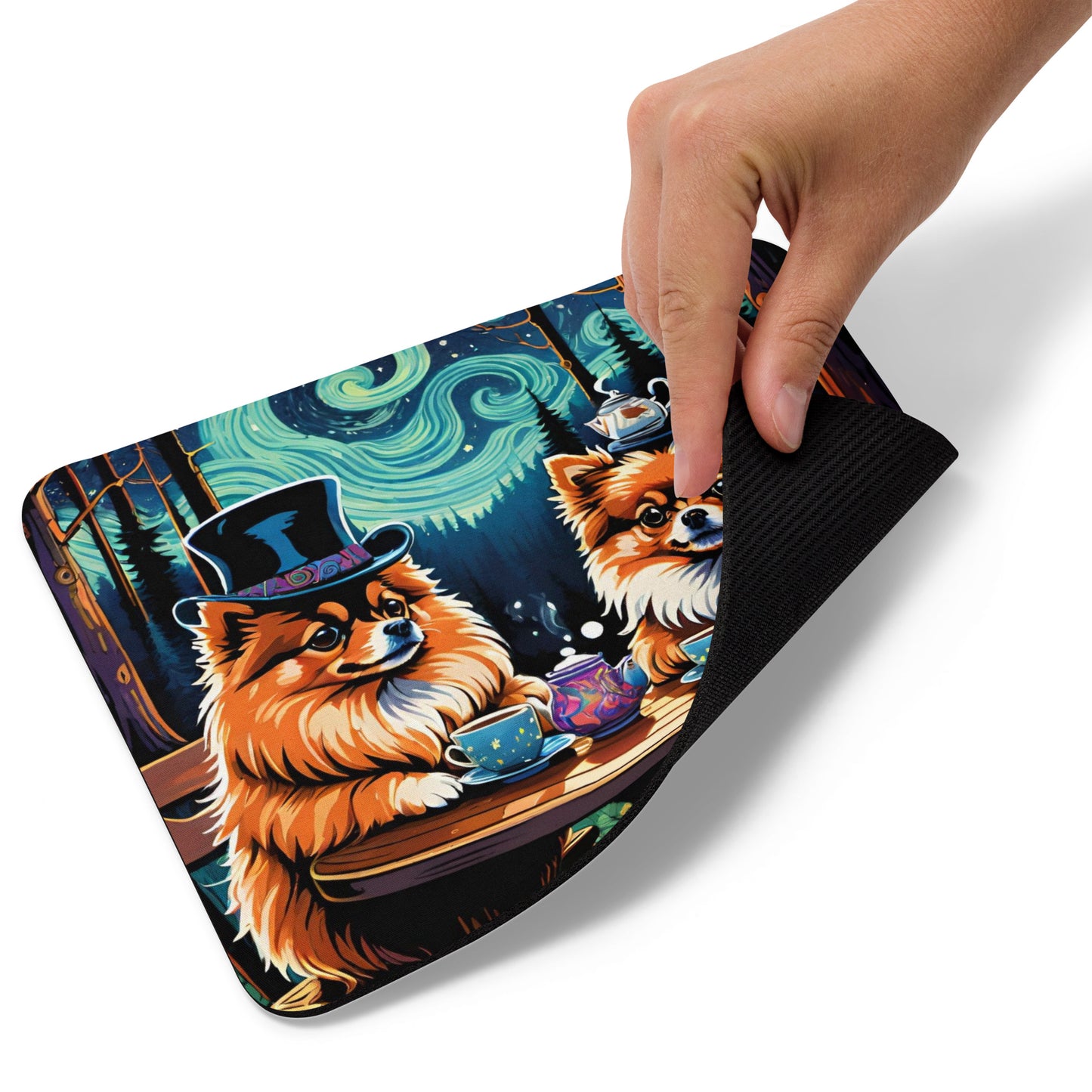 Teacups Pomeranian Dogs Mouse Pad