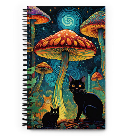 Trippy Cats Spiral Notebook