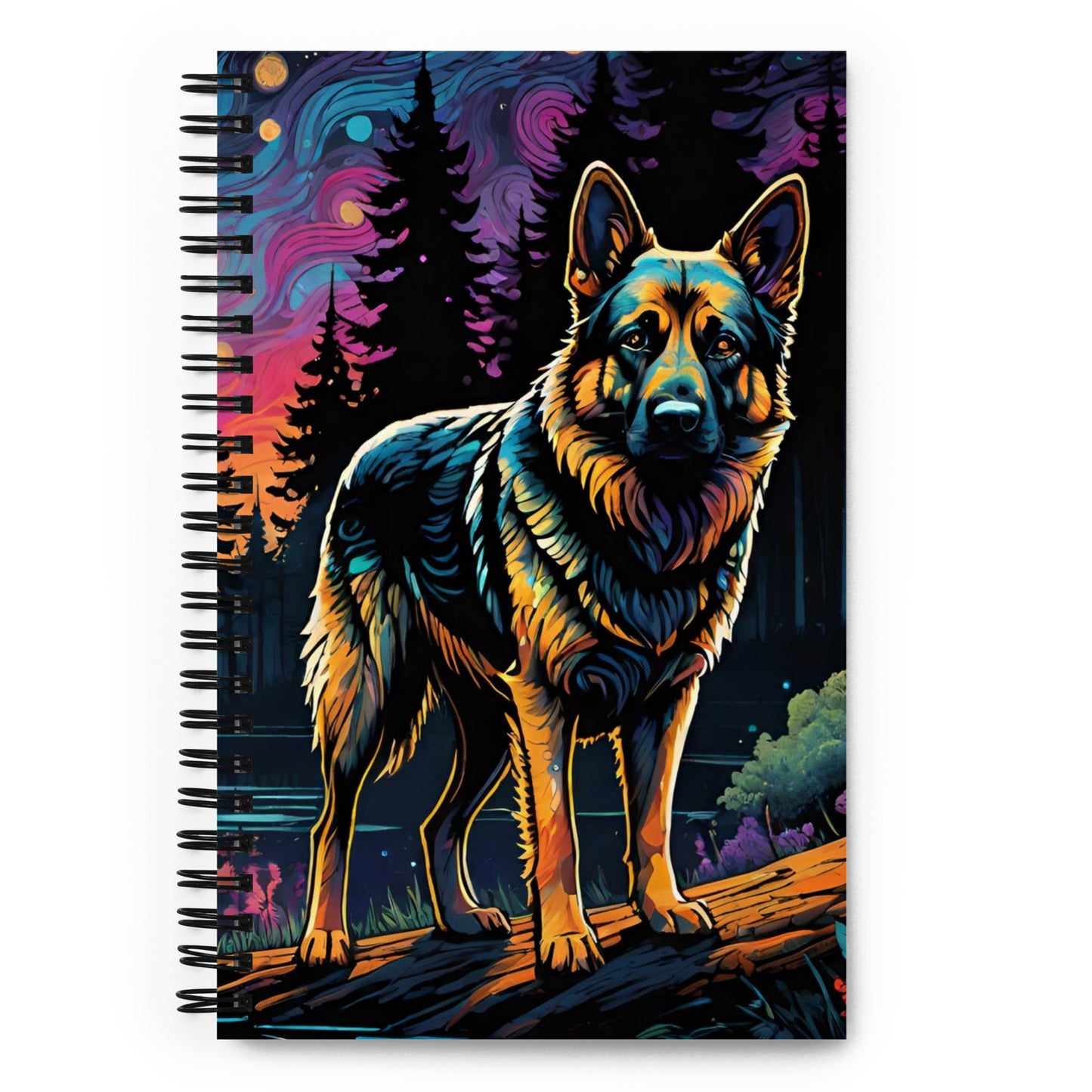 German Shephard Dog Spiral Notebook