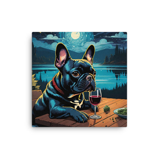 French Bulldog on Thin Canvas