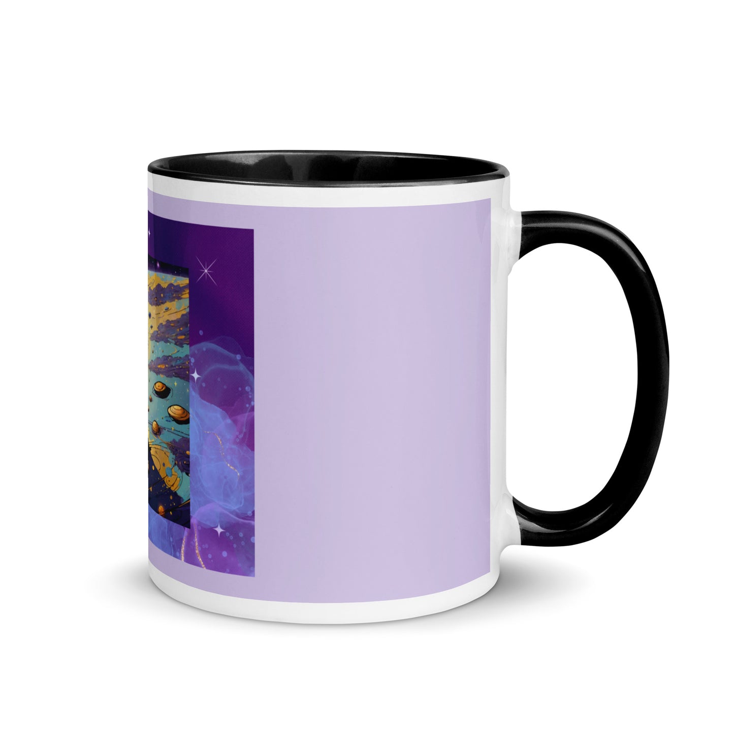 Space Dog Mug with Color Inside