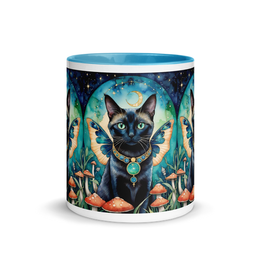 Fairy Cat Mug with Color Inside