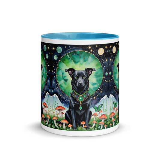 Mystical Dog Mug with Color Inside