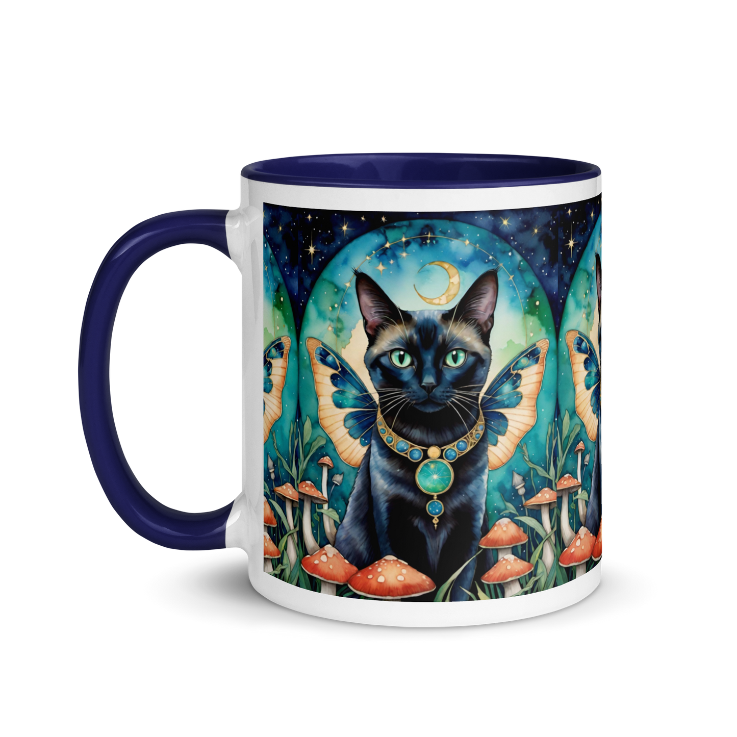 Fairy Cat Mug with Color Inside