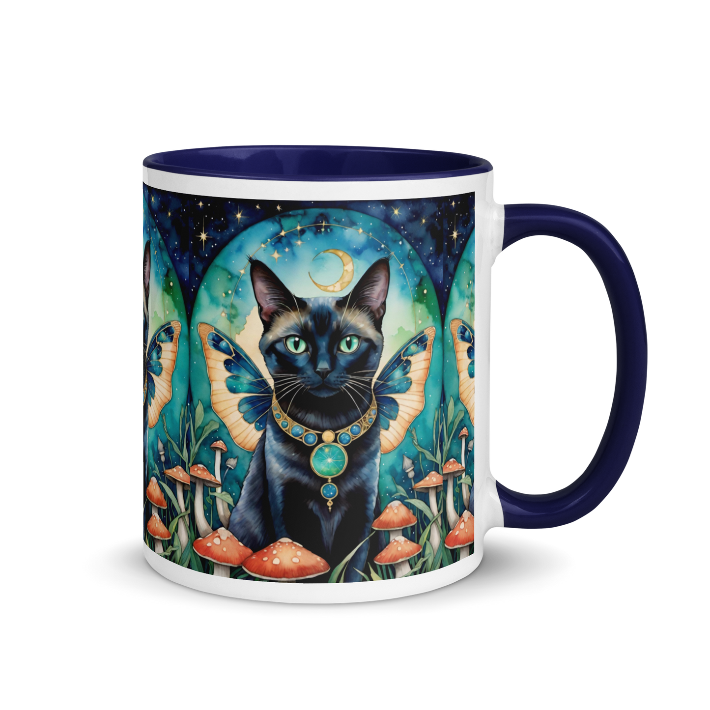 Fairy Cat Mug with Color Inside