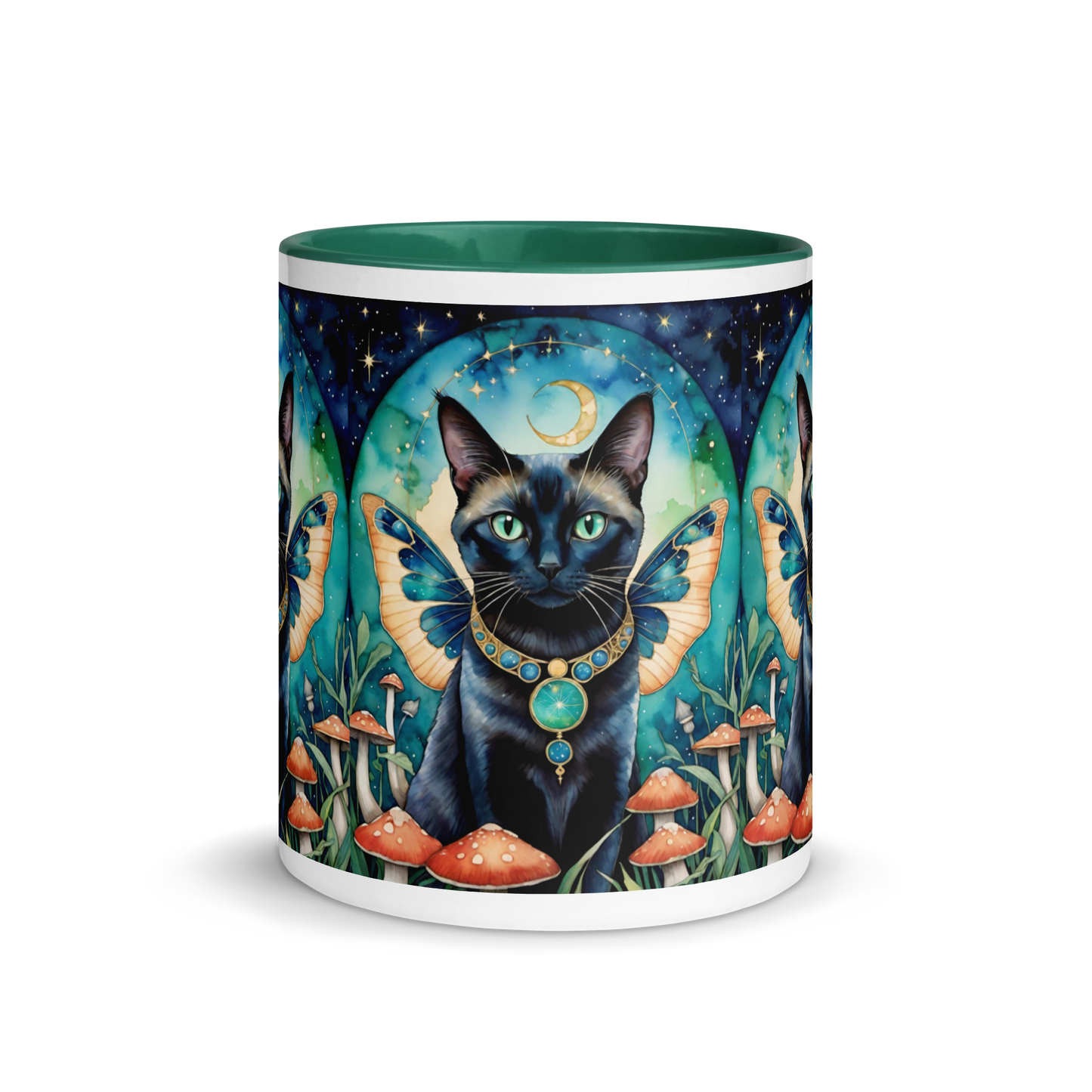 Fairy Cat Mug with Color Inside