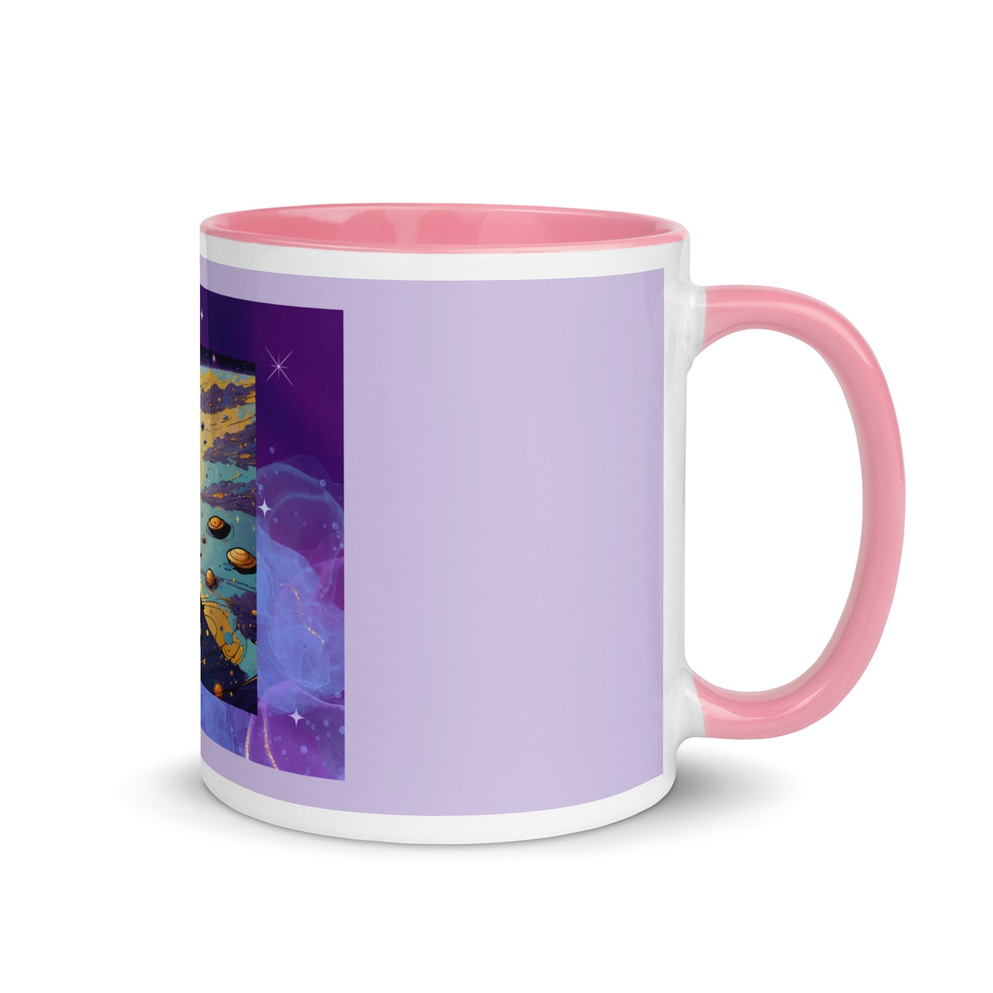 Space Dog Mug with Color Inside